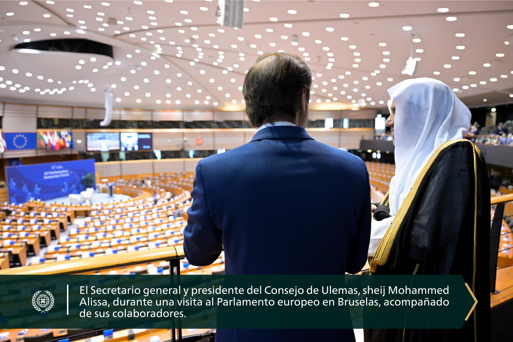 Anoche, el Secretario general, sheij Mohammed Alissa , se reunió en Bruselas con representantes del Parlamento Europeo y sus colaboradores