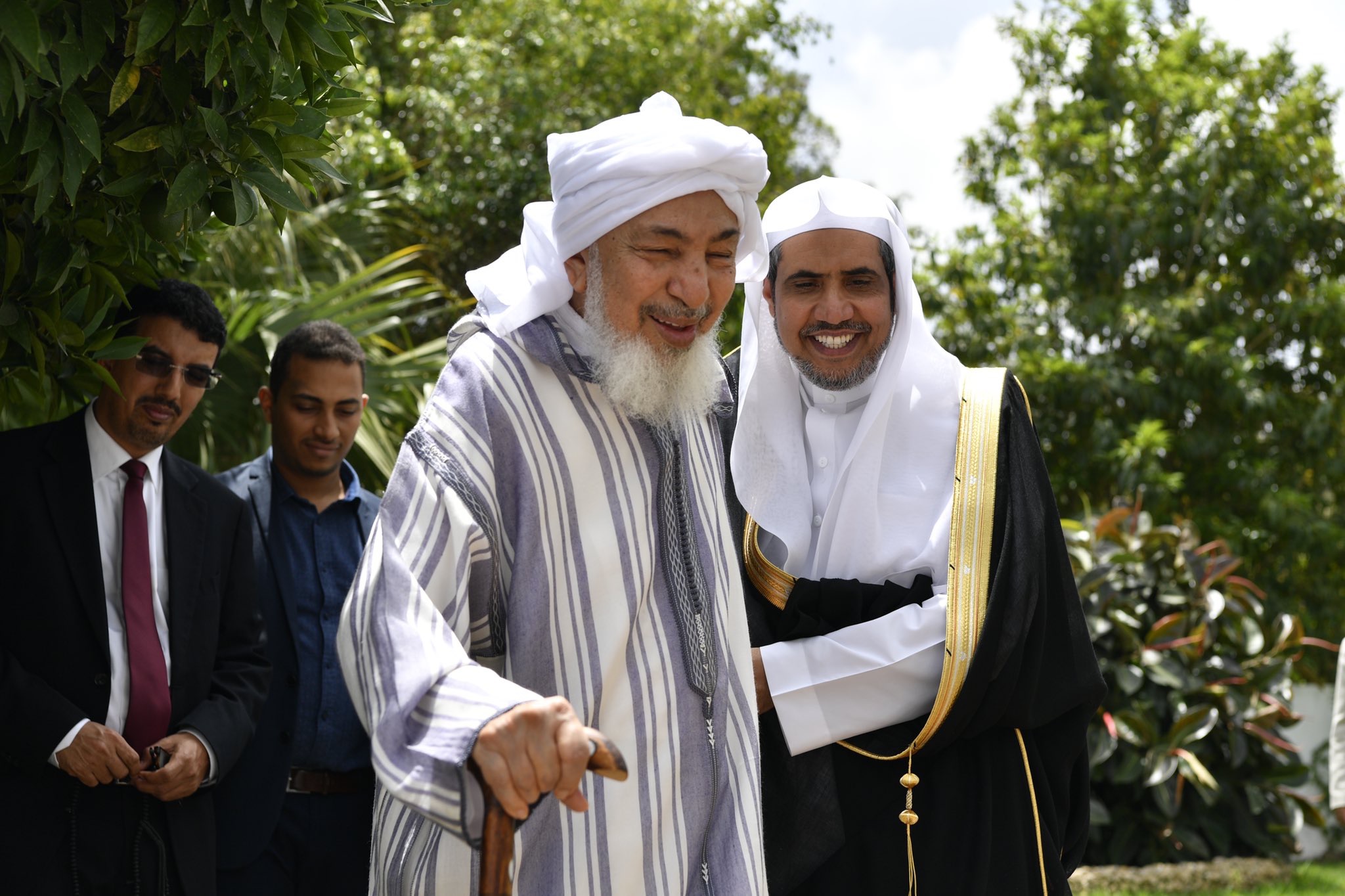 معالي أمين عام ⁧رابطة العالم الإسلامي⁩ يزور مكتب ⁧منتدى تعزيز السلم⁩ في ⁧الرباط⁩ ويشيد بجهوده في نشر السلم