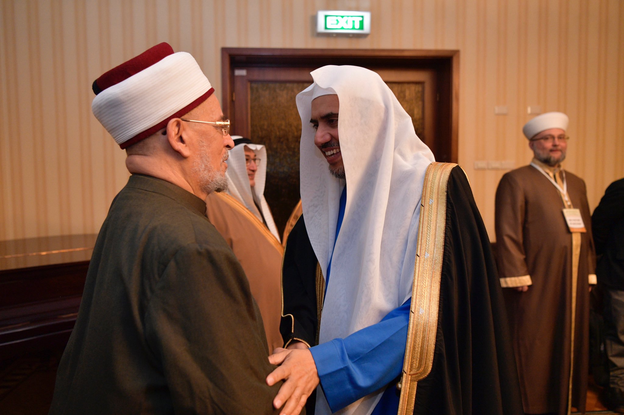 صور من مؤتمر رابطة العالم الإسلامي في #موسكو (الأول من نوعه في تاريخ روسيا الاتحادية) :
