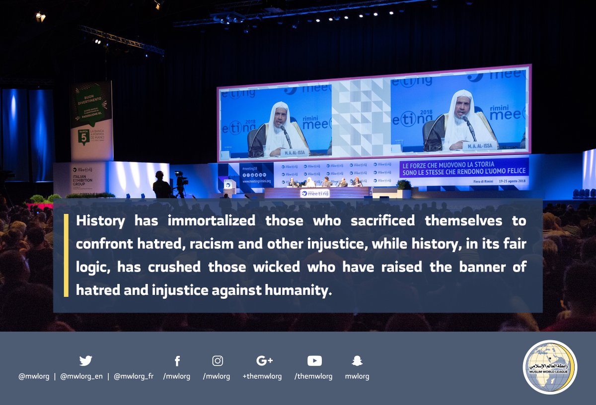 Dr. Alissa speaking about the Muslim World thru recommendation by the organizers of the largest world gathering in Rimini Italy