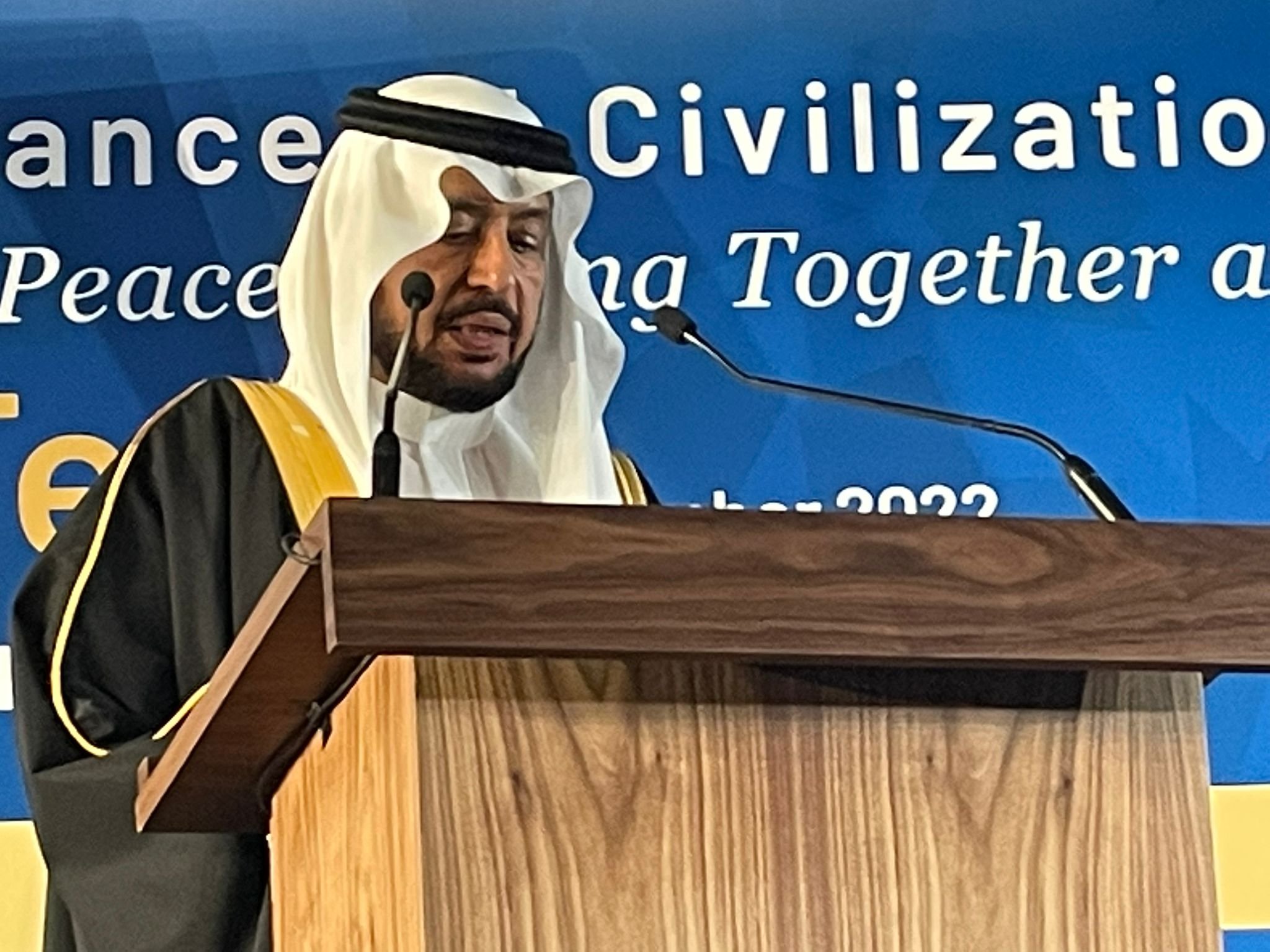 Mewakili Yang Mulia Sekretaris Jenderal, Syekh Dr.  Mohammed Alissa  , Yang Mulia Wakil Sekretaris Jenderal, Dr. Abdul Rahman Al-Zaid, berpartisipasi dalam : Pertemuan Forum Global Aliansi Peradaban PBB, yang diadakan di kota Fas, Maroko, di hadapan Sekretaris Jenderal PBB.