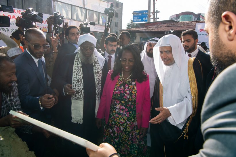 His Excellency Sheikh Dr. Mohammad Al-Issa, the Secretary-General of the MWL and Chairman of the Organization of Muslim Scholars, laid the foundation of Awelia Aid and Development Organization building in the Ethiopian capital Addis Ababa