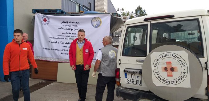 The MWL in Kosovo partnered with the Red Cross of Kosovo to deliver food aid to individuals impacted by the ongoing COVID19 coronavirus pandemic