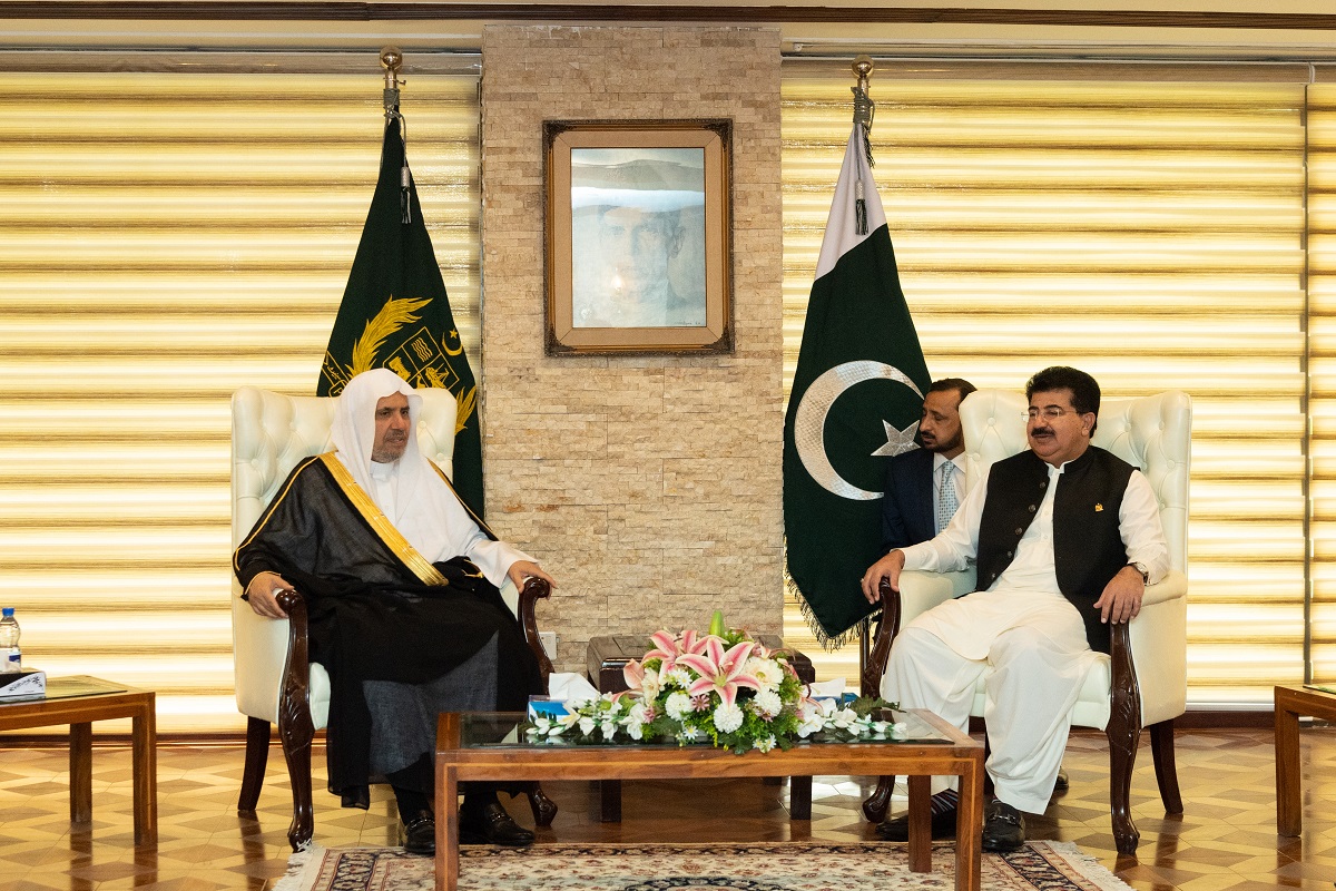 Pakistan’s Senate Speaker to Al-Issa: Your key role in correcting concepts about Islam is strong and effective in alleviating “Islamophobia”