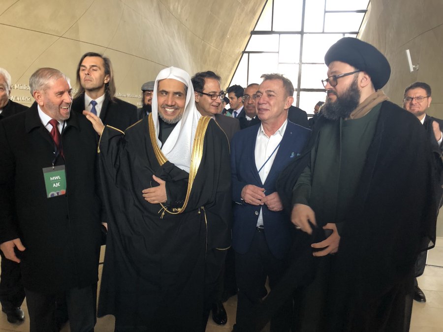 HE Dr. Mohammad Alissa and other Muslim dignitaries are greeted at polinmuseum by Piotr Wiślicki, President of the JHIInstytut AJCGlobal