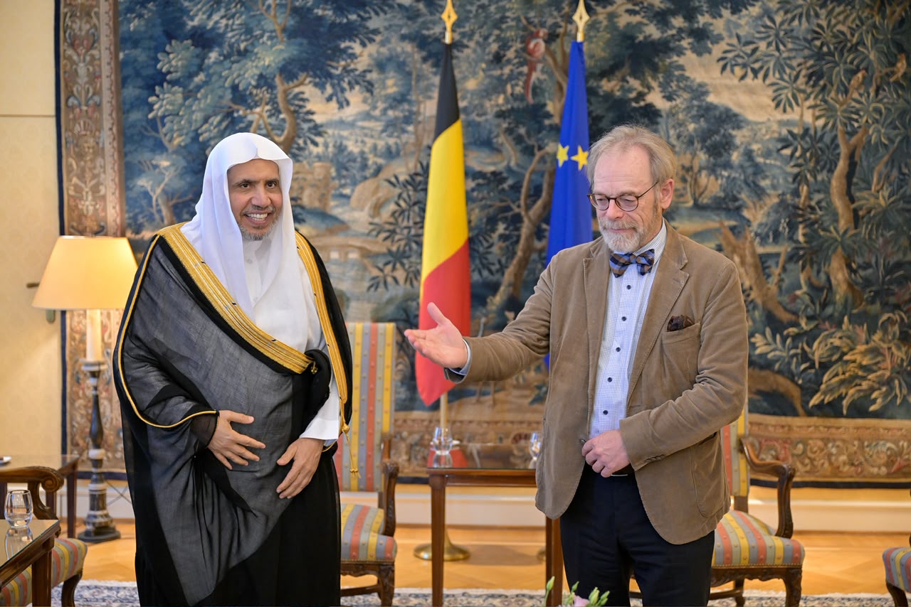 Le Secrétaire général de la Ligue islamique mondiale rencontre le président du Parlement fédéral belge.