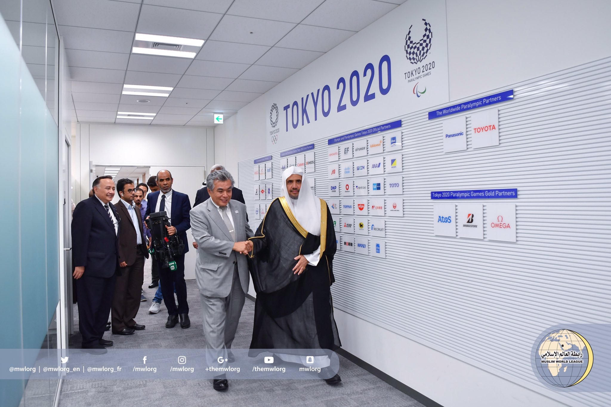 ‏بدعوة من اللجنة الأولمبية اليابانية 2020 ناقش معالي الأمين مع رئيسها وأعضائها ضوابط أطعمة الحضور الإسلامي وطبيعة الثقافة الإسلامية وتنوعها