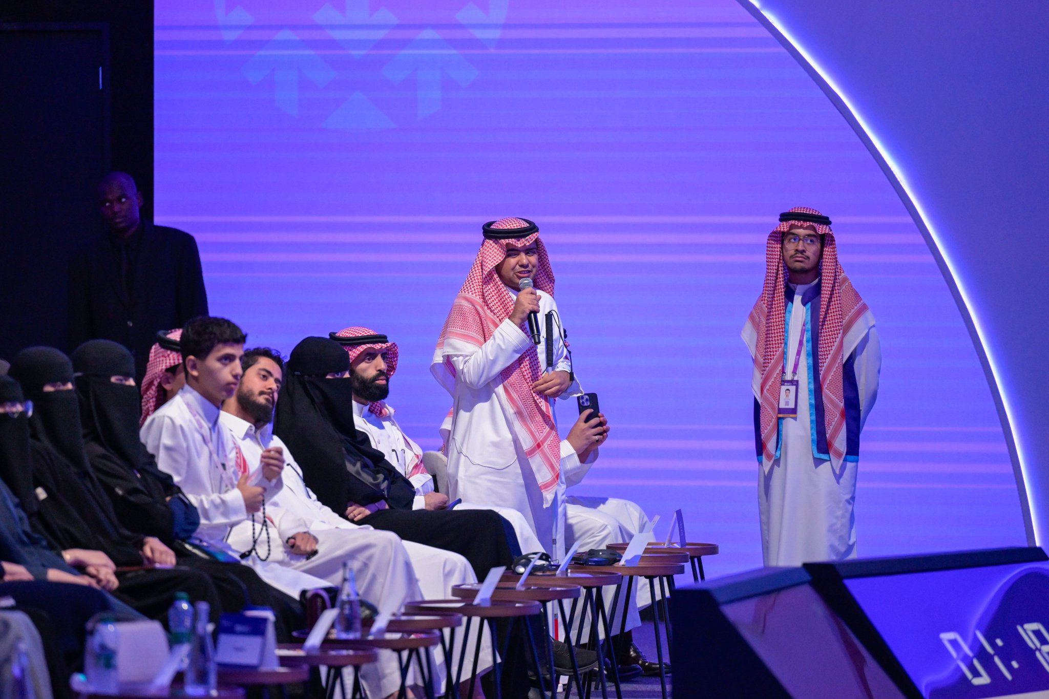 معالي الشيخ د.⁧‫محمد العيسى‬⁩ ⁦‪‬⁩، الأمين العام لرابطة العالم الإسلامي، رئيس هيئة علماء المسلمين، متحدثًا رئيسيًّا في نسخة هذا العام من منتدى "مسك" العالمي