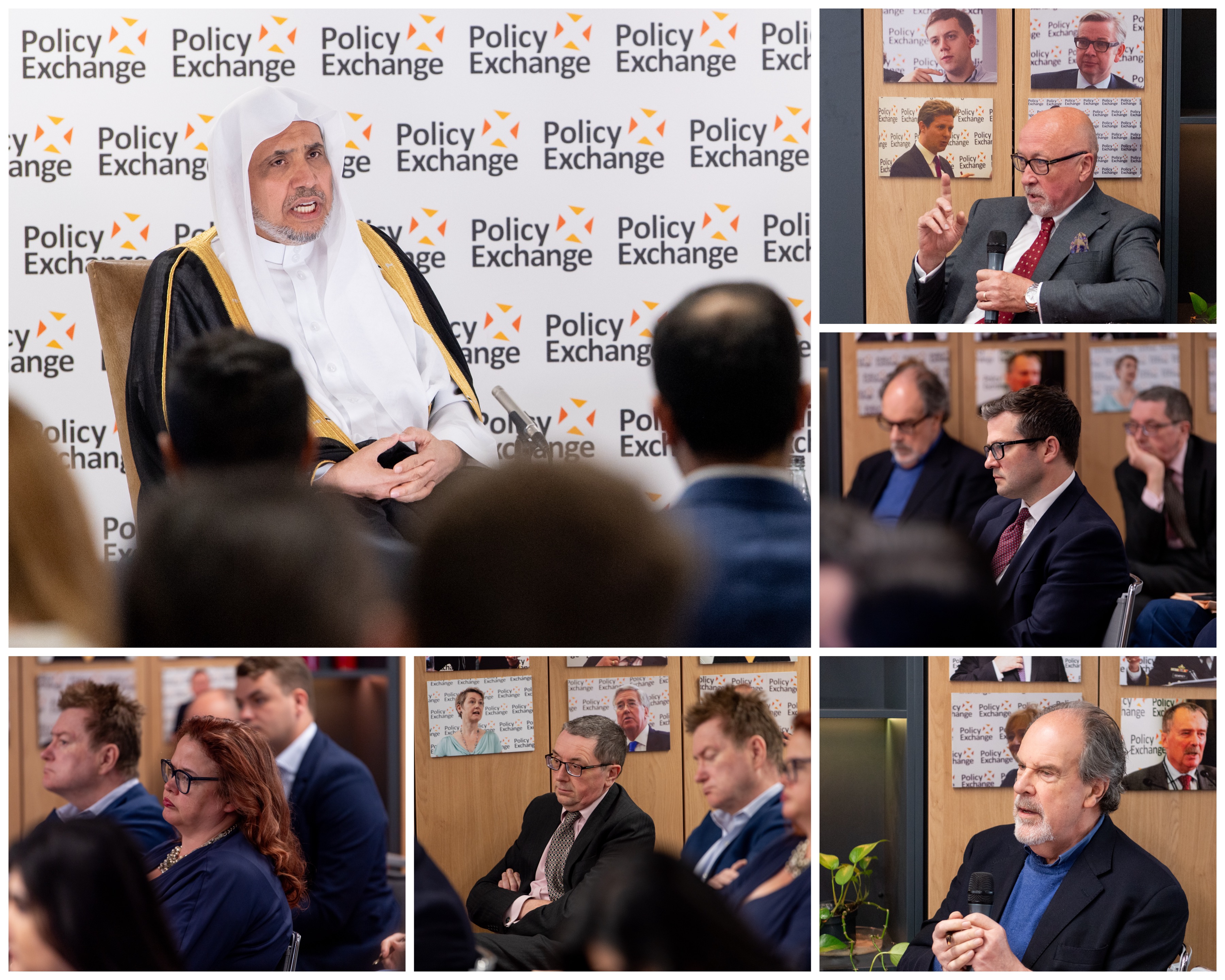 خلال استضافته بمركز أبحاث "Policy Exchange" ببريطانيا  د.العيسى: على المجتمع الدوليّ التحرّك بضمير حيٍّ ومسؤولية تاريخية لإيقاف جرائم القتل الجماعي بغزة