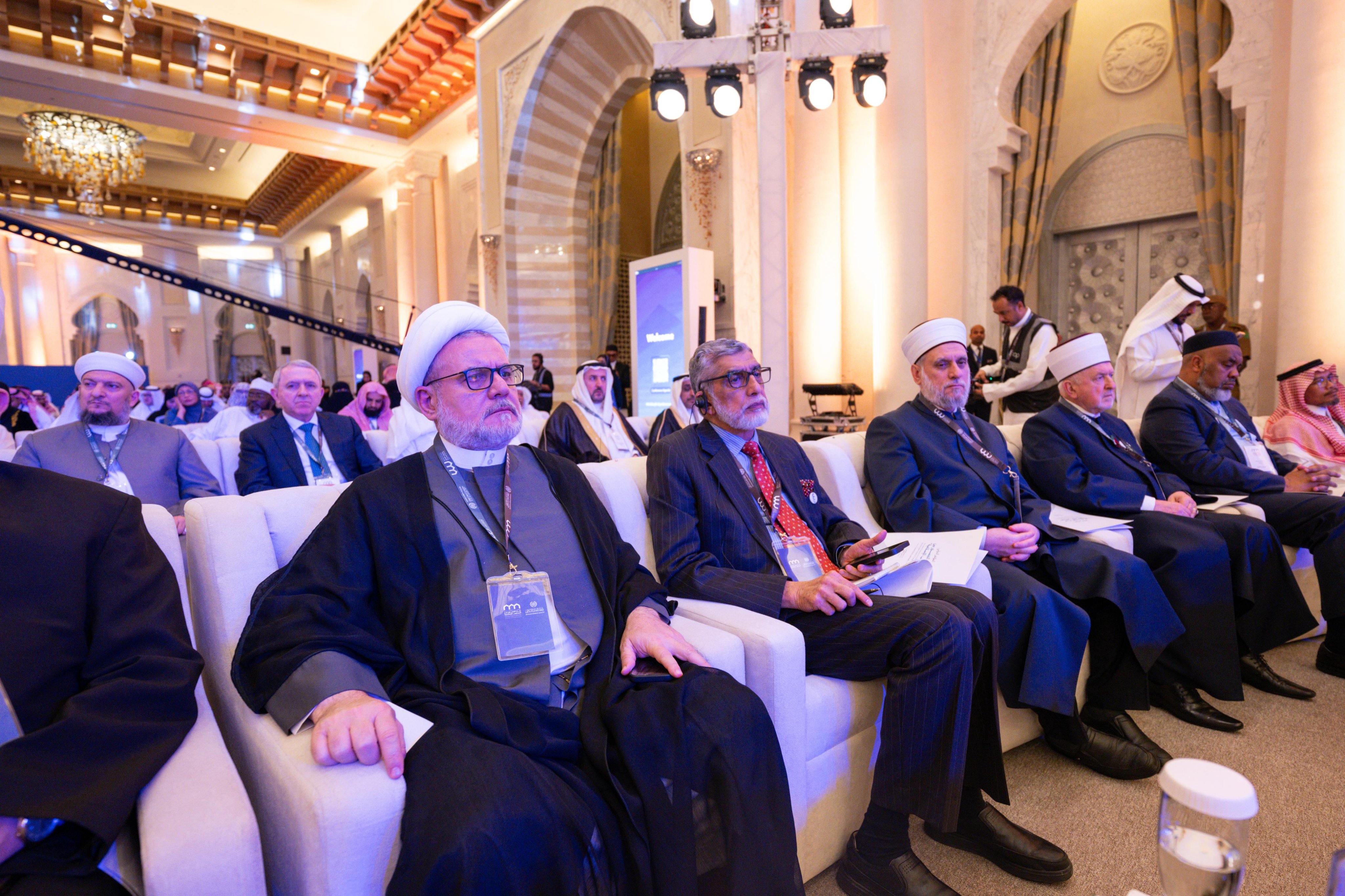 El Mufti General del Reino de Arabia Saudita, Sheij Abdulaziz Al Sheikh, durante la apertura de la segunda edición de la conferencia ConstruyendoPuentesEntreLasEscuelas: