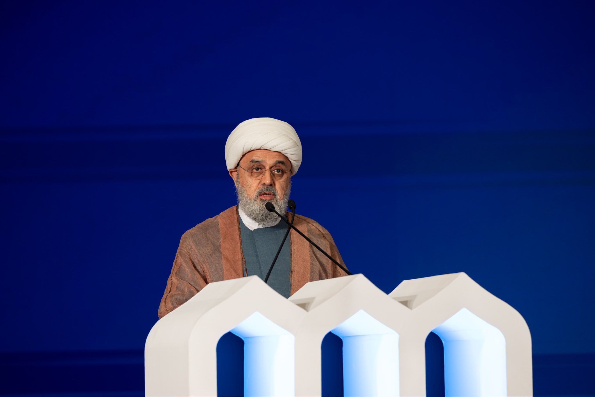 His Eminence Ayatollah Dr. Hamid Shahriari, Secretary-General of the World Forum for Proximity of Islamic Schools of Thought, at the inaugural session of the second edition of the Global Conference: