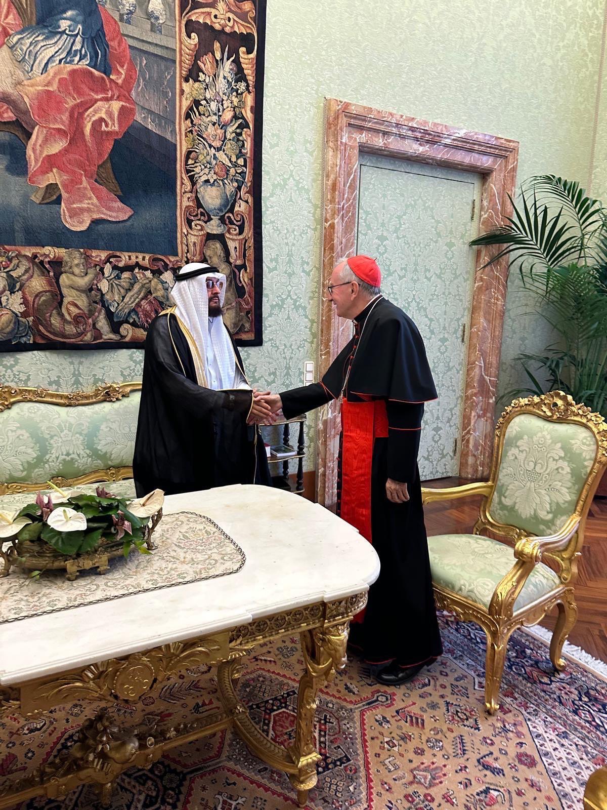 His Excellency Dr. Abdulaziz Sarhan, Advisor and Coordinating Commissioner of the Muslim World League to the Vatican, offered condolences in person on the passing of Pope Francis