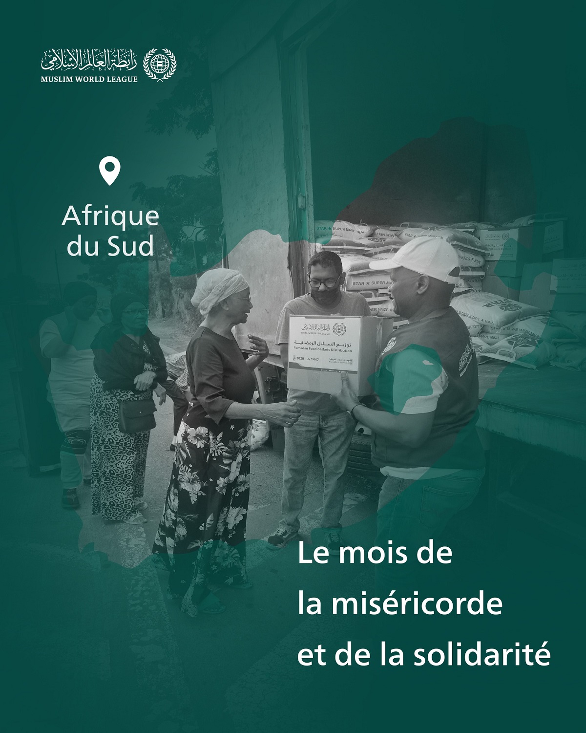 La Ligue islamique mondiale poursuit l’acheminement des paniers du Ramadan au profit des  personnes dans le besoin à travers le monde. Voici les convois arrivés en République d’Afrique du Sud: