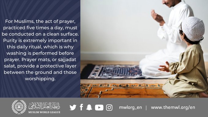 Rugs and carpets serve an important function for Muslims during prayer as Islamic tradition requires