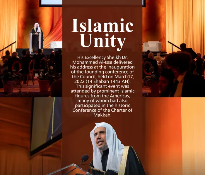 His Excellency Sheikh Dr.Mohammed Al-issa , Secretary-General of the Muslim World League (MWL) and Chairman of the Organization of Muslim Scholars, presided over the Council of Islamic Leaders in North and South America, which convened in Washington