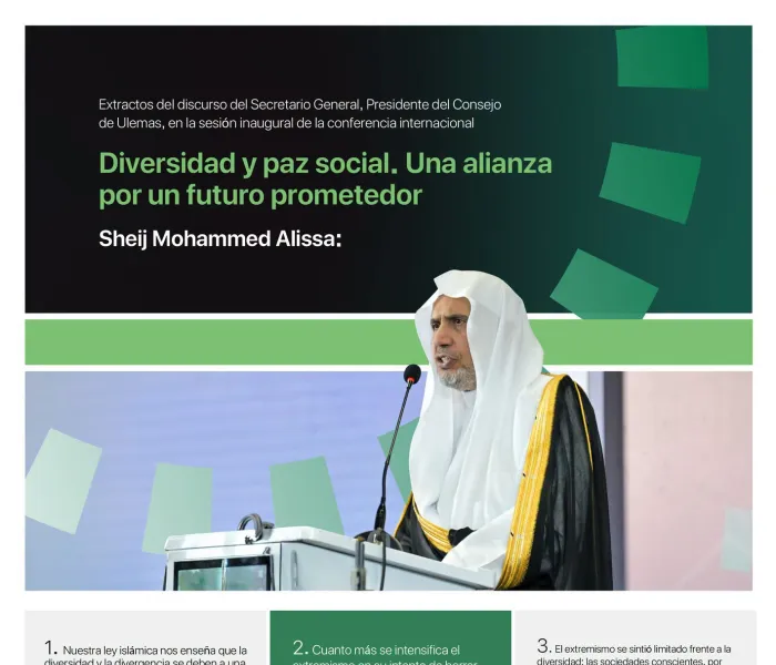 Extractos de la intervención del Secretario General, el Sheij Dr. Mohammed Al-Issa , durante el lanzamiento de la iniciativa de la Liga del Mundo Islámico para la paz social en África Occidental, en la capital nigeriana, Abuya