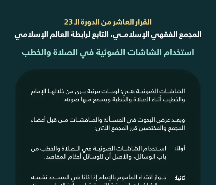 القرار العاشر من الدورة الـ٢٣ للمجمع الفقهي الإسلامي التابع لرابطة العالم الإسلامي