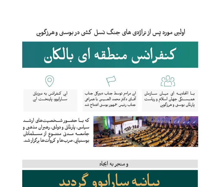 "اعلامیه سارایوو"؛ در اینجا جزئیات اولین نشست تنوع دینی و قومیتی در بالکان در راستای تحکیم صلح و همزیستی آمده است: