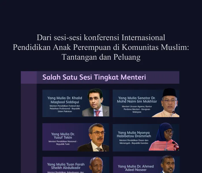 Berikut adalah sorotan dari salah satu sesi yang dihadiri oleh para Menteri Pendidikan, Menteri Pendidikan Tinggi, serta perwakilan lembaga dan dewan pendidikan: