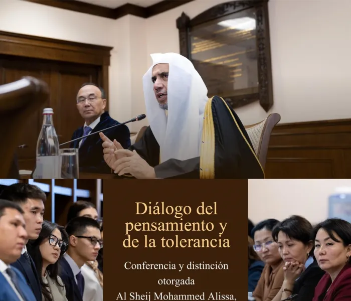 El Secretario General de la Liga del Mundo Islámico, Presidente del Consejo de Ulemas, el Sheij Mohammed Al-Issa, ofreció una conferencia en la Universidad Nacional Euroasiática de Astaná.