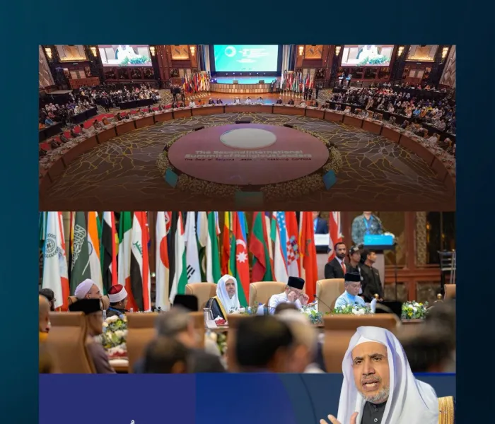 ‏لقاءاتٌ وحواراتٌ ومبادراتٌ وبرامجُ "فاعلةٌ" و"مُقاسةٌ" حولَ العالم، تُعزِّزُ من حضور ديننا الحنيف برسالته العالمية، وعقيدته التوحيدية، وتشريعاته الحكيمة، حيث يقول الله تعالى: "وما أرسلناك إلا رحمةً للعالمين"، ويقول سيدنا ونبينا الكريم ﷺ: "إنما بُعِثتُ لأُتمِّم مكارمَ الأخلاق"، وفي روايةٍ: "صالحَ الأخلاق".