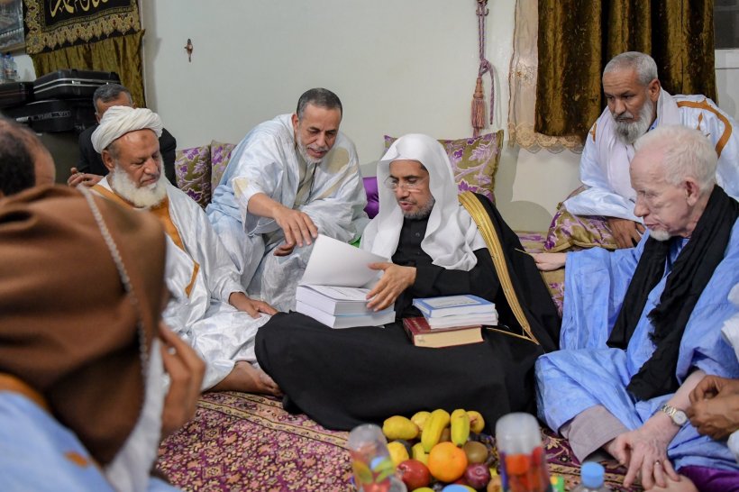 معالي الأمين العام يزور الشيخ العلامة حمدن بن التاه رئيس رابطة علماء موريتانيا
