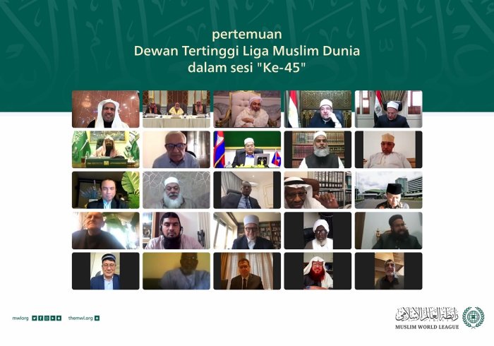 Dewan Tertinggi Liga Muslim Dunia, yang saat ini mengadakan sesi ke-45