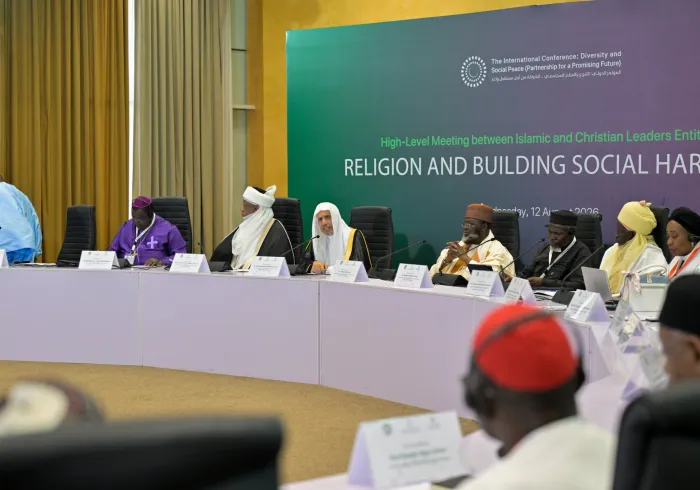 H.E. Sheikh Dr. Mohammed Al-Issa , witnessed the convening of the first high-level roundtable on “Religion and Building Social Harmony,” between Muslim and Christian leaders in Nigeria