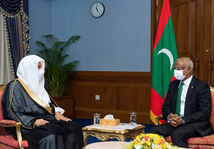 Le Secrétaire général de la Ligue islamique mondiale a conduit une délégation en visite officielle Maldives à l'invitation du président maldivien