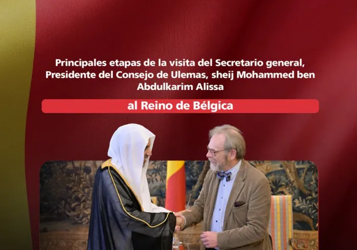 Las principales etapas de la visita del Secretario General de la Liga del Mundo Islámico y presidente del Consejo de Ulemas, el sheij Mohammed Alissa, al Reino de Bélgica: