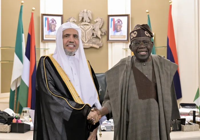H.E. Mr. Bola Ahmed Tinubu, the President of the Federal Republic of Nigeria and Commander-in-Chief of the Armed Forces, received at the State House in the capital, Abuja, H.E. Sheikh Dr. Mohammed Al-Issa