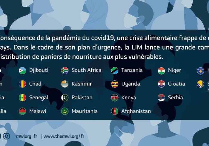 La crise liée au  coronavirus a entraîné un besoin accru de secours alimentaires dans de nombreux pays. La  LIM a intensifié ses efforts pour distribuer des paniers alimentaires aux communautés les plus vulnérables du monde.  solidarité  alimentation