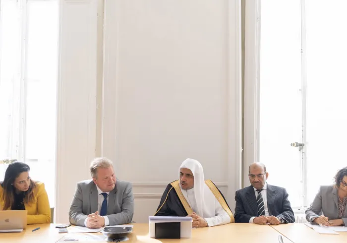 التقى معالي الشيخ د.⁧محمد العيسى⁩ في العاصمة الفرنسية بعدد من أعضاء مجلس النواب الفرنسي والذين أشادوا بدور ⁧رابطة العالم الإسلامي⁩ في تعزيز الوئام في العالم