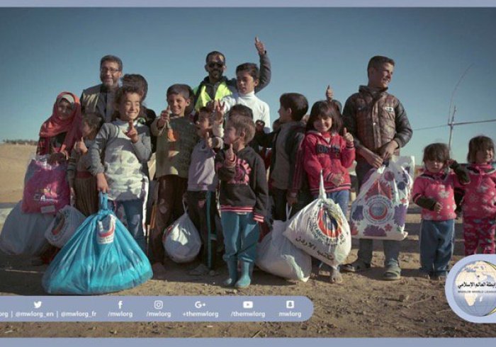 The MWL shares the happiness of Syrian refugees. It’s mission is to continue to alleviate their sufferings by providing food and medicine