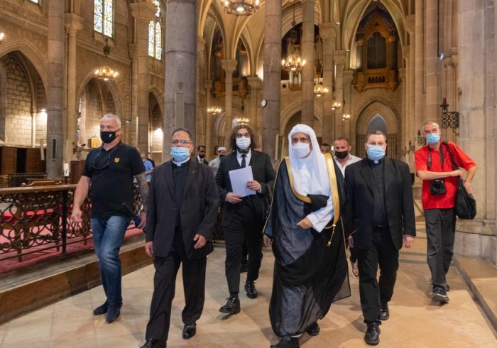 Mohammad Alissa, secrétaire général de la Ligue Islamique Mondiale, s’est rendu à la Basilique Notre Dame de l’Assomption à Nice pour un temps de recueillement et de fraternité interreligieuse.