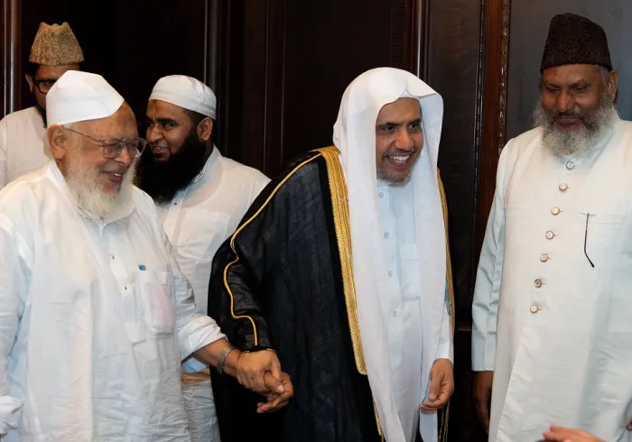 Le Secrétaire Général, Président de l'Organisation des savants musulmans, cheikh Mohammad Alissa a reçu à New Delhi, le président de l’Organisation des savants  indiens, cheikh Arshad Madani