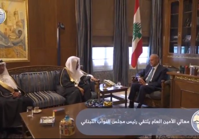 دولة رئيس مجلس النواب اللبناني يستقبل معالي أمين عام الرابطة