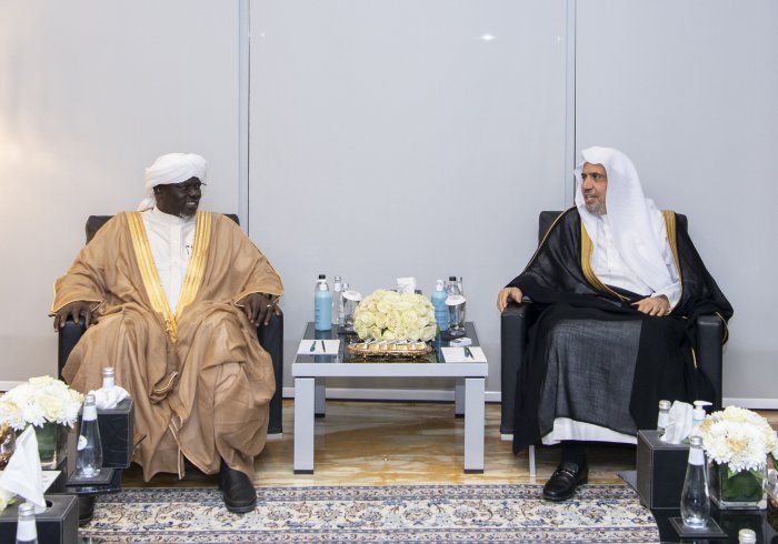 His Excellency Sheikh Dr. Mohammad Al-Issa meets with His Excellency Excellency Sheikh Dr. Abdullah Barak, President of the Islamic Council of Southern Sudan