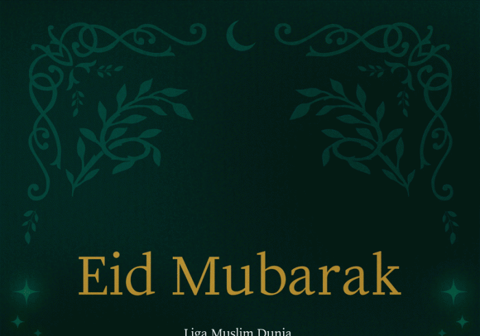 Liga Muslim Dunia mengucapkam selamat hari raya Idul Fitri kepada seluruh umat Islam, semoga Allah SWT menerima amal ibadah kita.