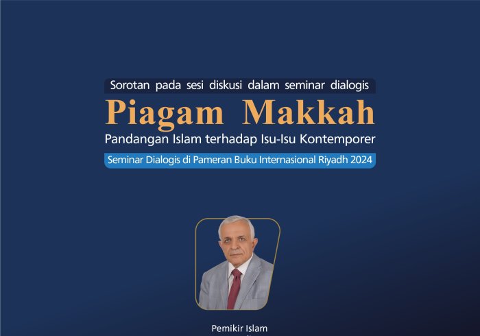 Pemikir Islam, Yang Mulia Dr. Ridwan Al-Sayyid, berpartisipasi dalam seminar dialog yang diselenggarakan oleh Pameran Buku Internasional Riyadh 2024 tentang Piagam Makkah (Pandangan Islam terhadap Isu-Isu Kontemporer):