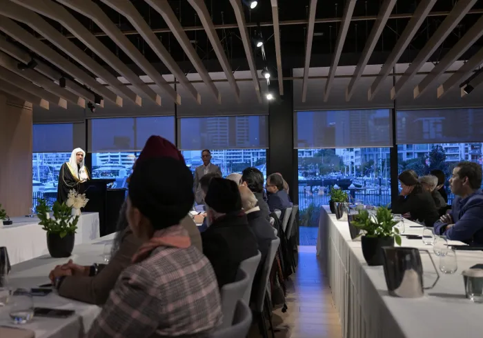 Religious diversity leaders in New Zealand hosted H.E. Sheikh Dr. Mohammed Al-Issa, at the Forum on Citizenship and Shared Living, attended by representatives of various faiths and a number of prominent community figures from across New Zealand