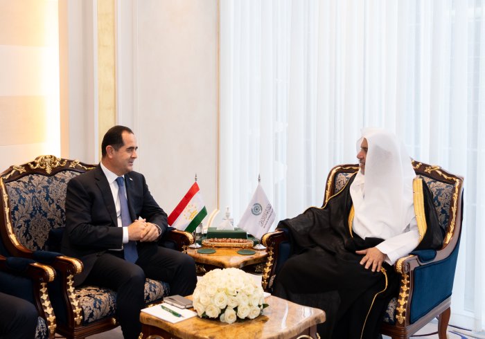 Yang Mulia Sekretaris Jenderal LMD, Syekh Dr.Mohammed Alissa  , bertemu dengan Yang Mulia Duta Besar Luar Biasa dan Berkuasa Penuh Republik Tajikistan untuk Kerajaan Arab Saudi