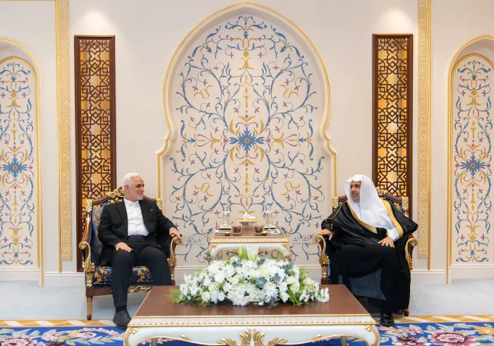 At the MWL’s headquarters in Makkah, His Excellency Sheikh Dr. Mohammed Al-issa, Secretary-General of the Muslim World League and Chairman of the Organization of Muslim Scholars