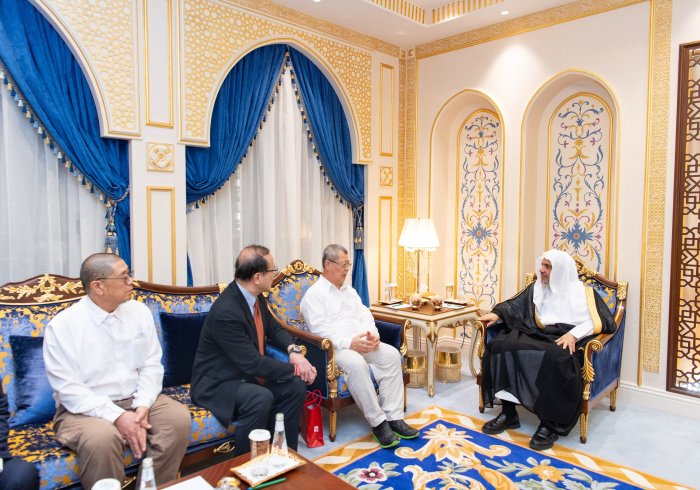 Yang Mulia Sekretaris Jenderal LMD, Ketua Asosiasi Ulama Muslim, Syekh Dr.Mohammed Alissa  , menerima Yang Mulia Ketua Asosiasi Muslim di Taipei dan delegasi yang mendampinginya