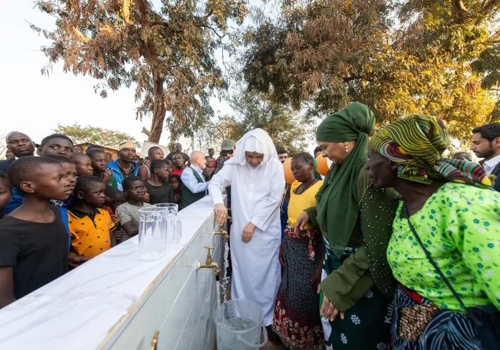The project encompasses six zones and utilizes solar energy to ensure sustainability. It features storage and pump units, providing essential support to thousands in need who have long endured a scarcity of access to a safe and clean water source.