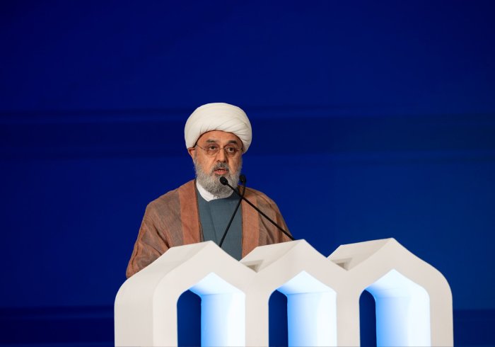 His Eminence Ayatollah Dr. Hamid Shahriari, Secretary-General of the World Forum for Proximity of Islamic Schools of Thought, at the inaugural session of the second edition of the Global Conference: