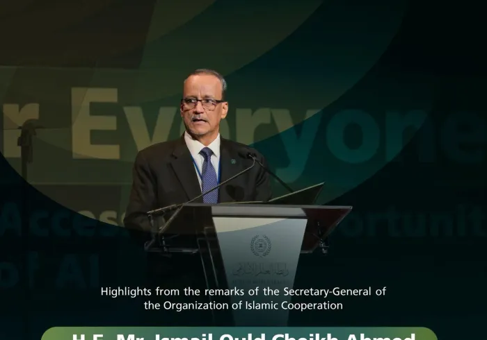 Highlights from the remarks of H.E. Mr. Ismail Ould Cheikh Ahmed, Secretary-General of the Organization of Islamic Cooperation, at the Muslim World League’s “AI for Everyone” event