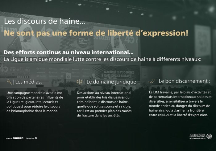 Le discours de haine n’est pas la liberté d’expression !