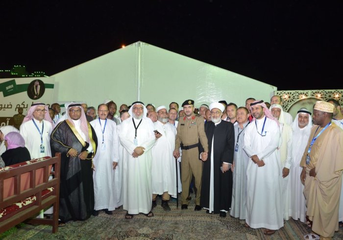 MWL's guests visit Awareness Exhibition of Holy Capital Police. They praised Saudi Arabia's historical efforts in serving Allah's guests