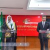 مؤتمرٌ صحفيّ لمعالي وزير الدفاع الماليزي ومعالي الأمين العام للرابطة بشأن شركاء انطلاقة مركز الملك سلمان للسلام العالمي بكوالالمبور .